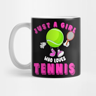 Just A Girl Who Loves Tennis Mug